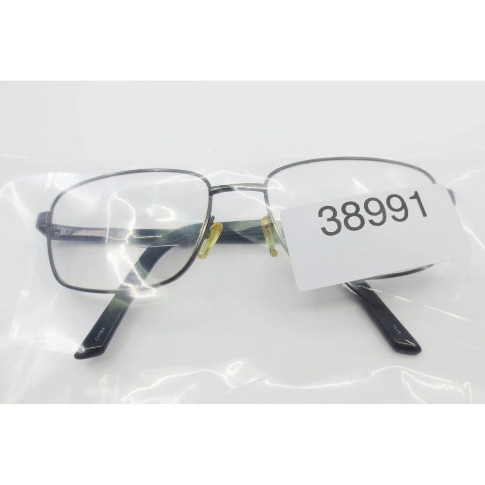 Max Mara MM 5102 GM Gunmetal Rectangular Eyeglasses Frames 56-17-145 Mens Womens